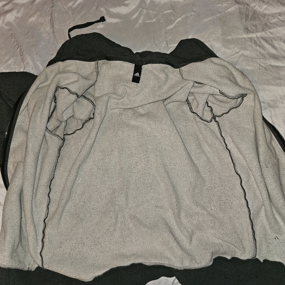 Adidas zippered hoodie